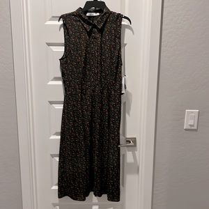 Brand  new red floral print dress